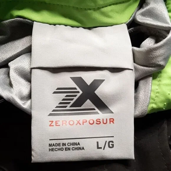 ZeroXposur Black with Lime Accent Color Swim Trunks - Picture 8 of 12